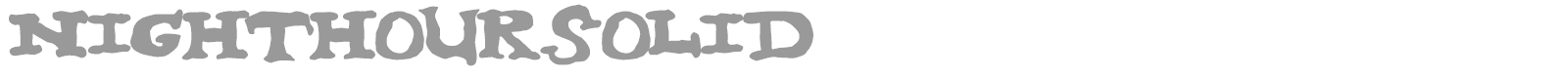 nighthour solid font preview